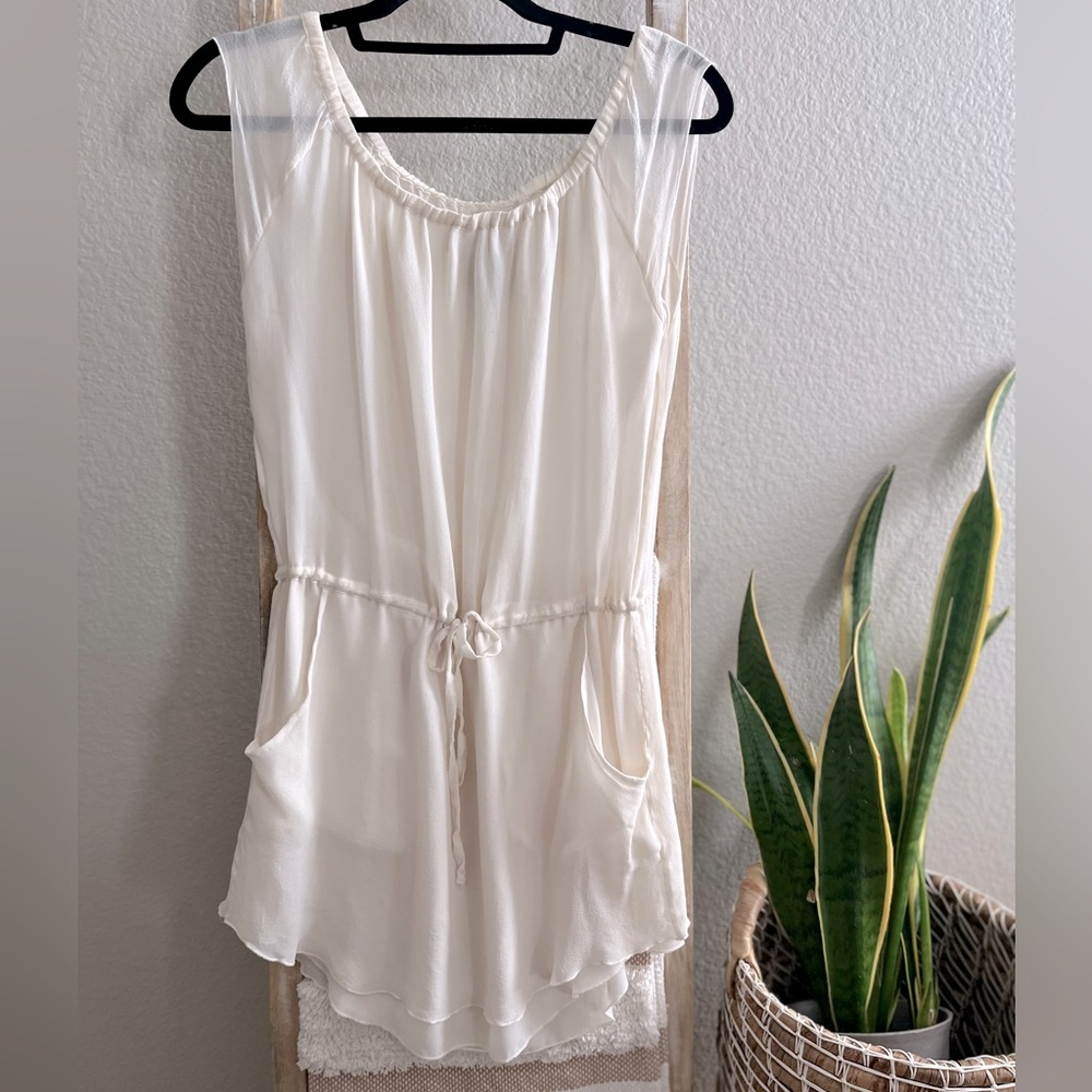 White Silky Dress